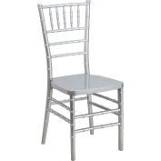 Flash Furniture Stacking Chiavari Chair - Resin - Silver - Hercules Premium Series