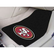 NFL - San Francisco 49ers - 2 Piece Carpeted Car Mat Set 17"W x 27"L - 5833