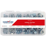 Lock Nut Coarse Thread Zinc Assortment 150 Piece Handi-Chek Version