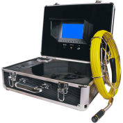 FORBEST FB-PIC3188D-100 Portable Color Sewer/Drain Camera, 100' Cable W/ Aluminum Case