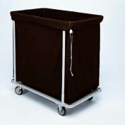 Forbes Laundry Cart 1112 HD Cloth 37"L x 22"W x 38"H, 12 Bushel, Black