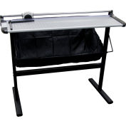 United Rotary Paper Trimmer with Metal Stand - 37" Cutting Length - 10 Sheet Capacity - Gray