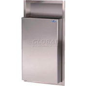 Frost Semi Recessed Stainless Steel Waste Receptacle, 15 Gallon, 337