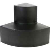 Forte 8002691 U-link™ Curve Merchandiser - Single Unit W/Out Connector - Black