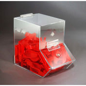 FTR Enterprises Medium Clear Acrylic Dispensing Bin, 6-1/4&quot;W x 10-1/2&quot;D x 9-1/2&quot;H