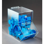 FTR Enterprises Small Clear Acrylic Dispensing Bin, 5-1/2"W x 9-1/2"D x 9"H
