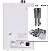 Eccotemp FVI12 Indoor 4.0 GPM Liquid Propane Tankless Water Heater Vertical Bundle - FVI12-LPV