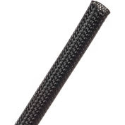 Techflex Clean Cut Fray Resistant Sleeving 3/8" Dia., 100', Black