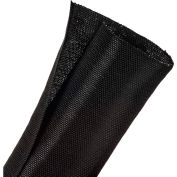 Techflex F6 Woven Split Wrappable Sleeve 2" Dia., 10', Black