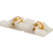 Prime-Line G 3131 Sliding Window Tandem Roller Assembly, 3/8" Brass Wheels