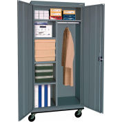 Sandusky Mobile Combination Cabinet TACR362472 - 36x24x78, Charcoal