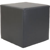 Interion® Cube Reception Ottoman - Gray