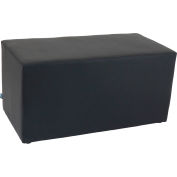 Interion® Rectangle Reception Bench - Black