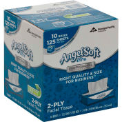 GP Angel Soft Ultra Professional Series 2-Ply Facial Tissue, 125 Sheets/Box, 10 Boxes/Case - 4836014