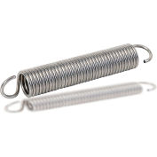 Extension Spring - 0.96 O.D. x 0.1205 Wire Dia. - MBHD - Zinc - USA - Pkg of 3