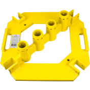 Guardian Quickset Multi-Directional Baseplate, Powder Coated Steel, 21-1/2"L x 21-1/2"W x 6"H