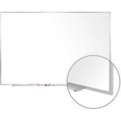 Ghent 4' x 10' Whiteboard - Porcelain - Aluminum Frame - Includes Marker/Eraser