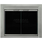 Pleasant Hearth Colby Fireplace Glass Door CB-3302 Sunlight Nickel 43-1/2"L x 33"H