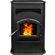Pleasant Hearth Pellet Stove Heater Cabinet Style 50,000 BTU With 120 Pound Hopper PH50CABPS-B