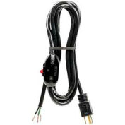 Carol 01732.70.01 8' Sjt Power Supply Replacement Cord W/ Switch, 18awg 10a/125v -Black