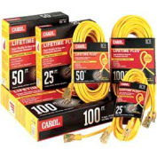 Carol 03399.61.05 100' Lifetime Plus Super Flex Lighted Ext. Cord/12awg 15a/125v Yellow-Pkg Qty 2 - Pkg Qty 2
