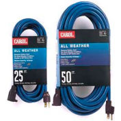 Carol 03668.63.07 100' All Weather Extension Cord, 12awg 15a/125v - Blue - Pkg Qty 2