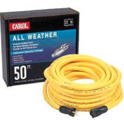 Carol 03686.61.05 100' High Visibility All Weather Extension Cord, 10awg 15a/125v-Yellow-Pkg Qty 2 - Pkg Qty 2