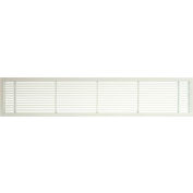 AG10 Series 4" x 10" Solid Alum Fixed Bar Supply/Return Air Vent Grille, White-Matte