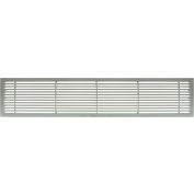 AG20 Series 4" x 36" Solid Alum Fixed Bar Supply/Return Air Vent Grille, Brushed Satin