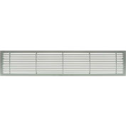 AG20 Series 4" x 36" Solid Alum Fixed Bar Supply/Return Air Vent Grille, Brushed Satin