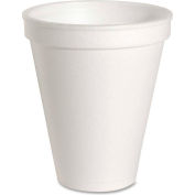 Genuine Joe Hot/Cold Foam Cups, 8 Oz., White, 1,000/Carton