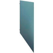 ASI Global Partitions Plastic Laminate Panel w/o Brackets - 59-1/2"W Silver Gray