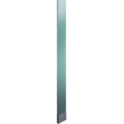 ASI Global Partitions Plastic Laminate Pilaster w/ Shoe - 8"W x 82"H Silver Gray