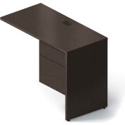 Global™ Return with Right Pedestal - 40" - Dark Espresso - Genoa Series