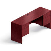 Global™ Credenza - Double Pedestal - 66" - Quartered Mahogany - Genoa Series
