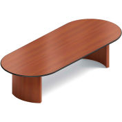 Global™ Boardroom Table - Racetrack - Laminate - 120"L x 48"W - Avant Honey