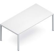 Global™ Conference Table - Laminate - 72"W x 36"D - White / Tungsten Frame - Princeton Series