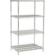 Nexelon® Wire Shelving Starter Unit - 1 Dunnage Shelf - 60"W x 24"D x 63"H