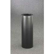 Glaro 8 Gallon Waste Receptacle w/Funnel Top, Satin Black - F1024-BK