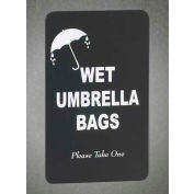 Wet Umbrella Bag Holder Sign Panel