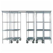 Space-Trac 5 Unit Storage Shelving Chrome 48"W x 24"D x 74"H - 14 Ft.