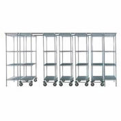 Space-Trac 7 Unit Storage Shelving Poly-Z-Brite 48"W x 18"D x 74"H - 14 Ft.