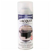Premium Décor Decorative Lacquer Enamel Spray 12 oz. Aerosol Can, Clear, Lacquer - 204131