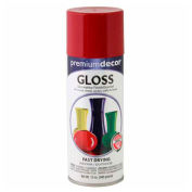 Premium Décor Decorative Gloss Enamel 12 oz. Aerosol Can, Fiesta Red - 705275