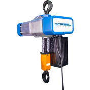 Gorbel® Electric Chain Hoist W/ Chain Container 4000 Lbs. Cap. 2 Speed 20' Lift 460V 4-8/9HP