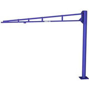 Gorbel® LD Free Standing Tool Solutions Jib Crane, 10' Span & 10' Height Under Boom, 150 Lb Cap