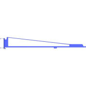 Gorbel® LD Wall Mounted Tool Solutions Jib Crane, 8' Span, 50 Lb Capacity