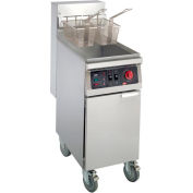 Floor Model Electric Fryer, 40 lbs, Stainless Steel Tank & Body, 120V