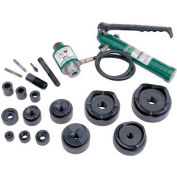 Greenlee 7310 Driver, Hand Pump, Standard Punches, Dies, And Draw Studs For 1/2" Through 4" Conduit