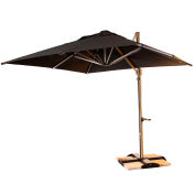 Grosfillex® 10' Square Cantilever Umbrella - Black - Windmaster Series